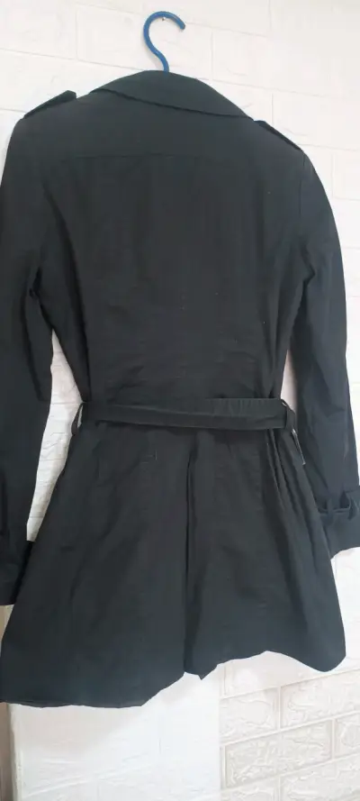 Abrigo negro para mujer Yen London talla 40 - miniatura 3