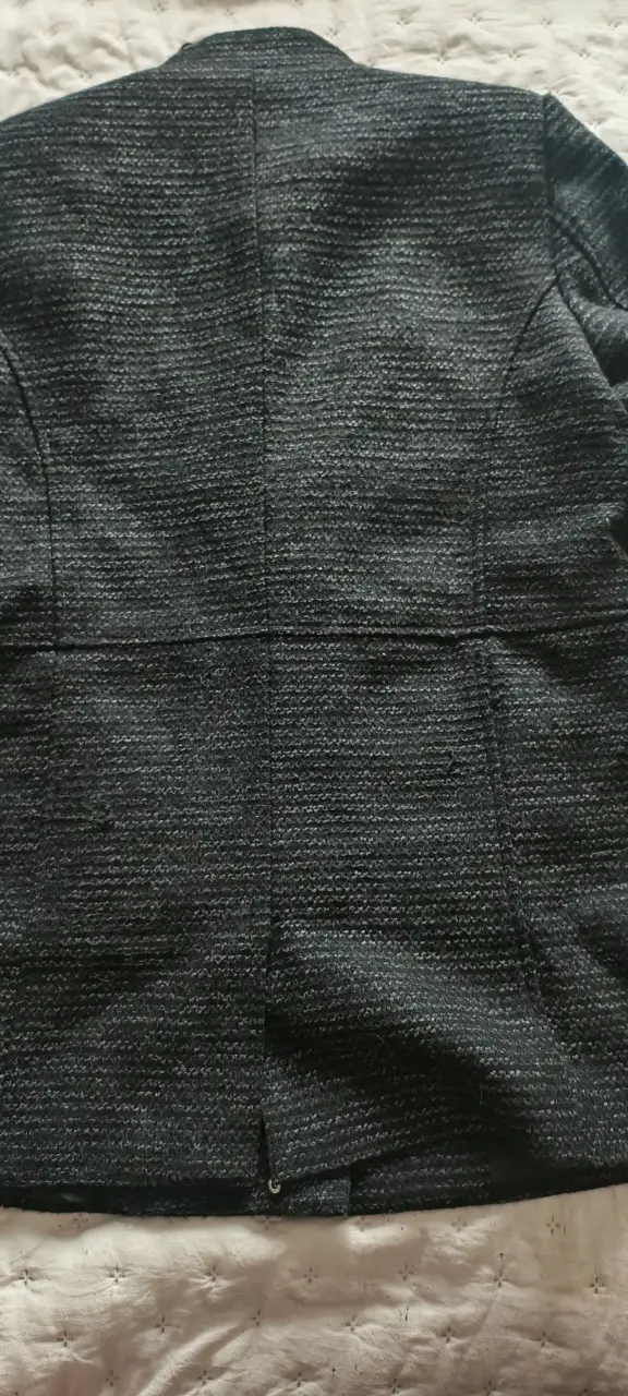 Abrigo negro de mujer S.Cocci elegante - 3