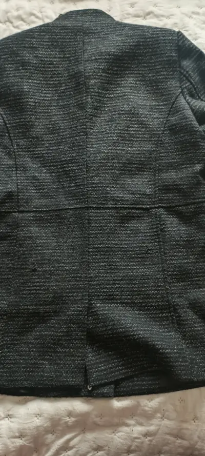 Abrigo negro de mujer S.Cocci elegante - miniatura 3
