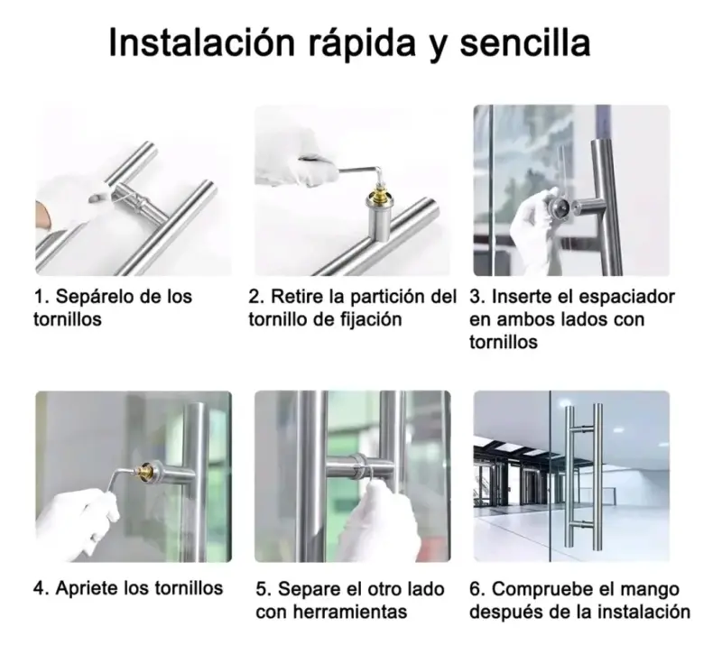 MANILLON DOBLE ACERO INOXIDABLE UN METRO - 4