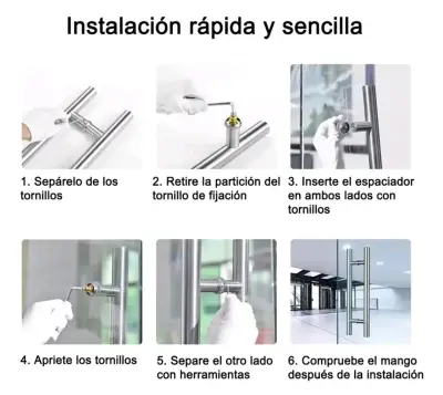 MANILLON DOBLE ACERO INOXIDABLE UN METRO - miniatura 4