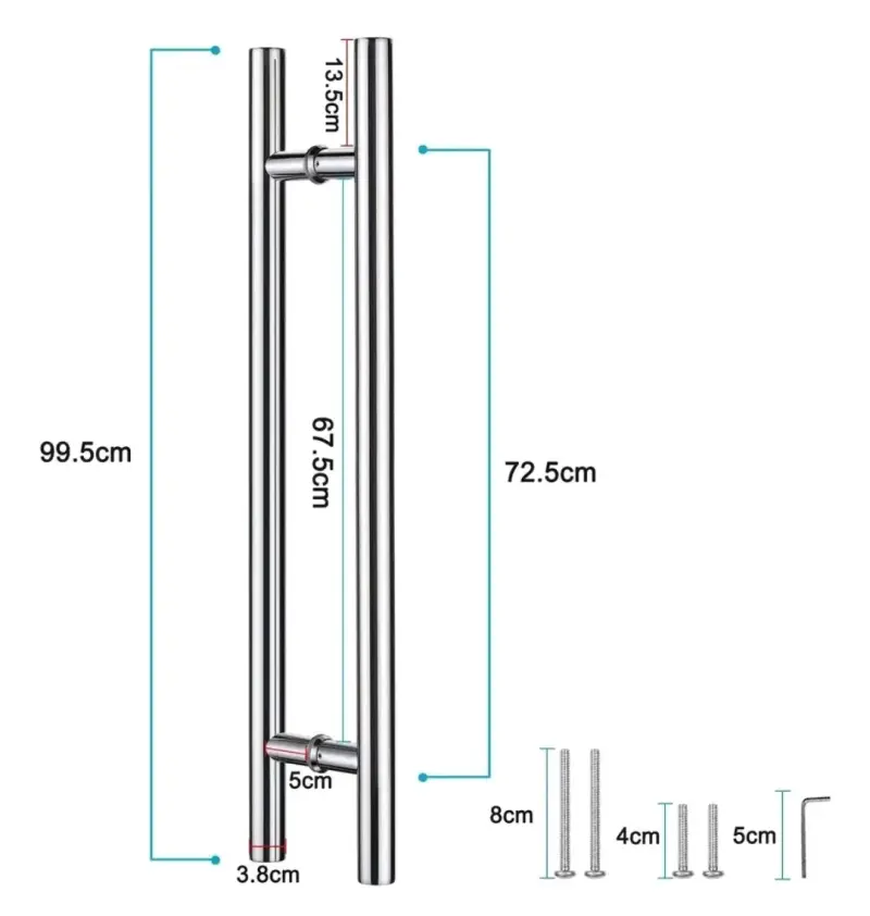 MANILLON DOBLE ACERO INOXIDABLE UN METRO - 5