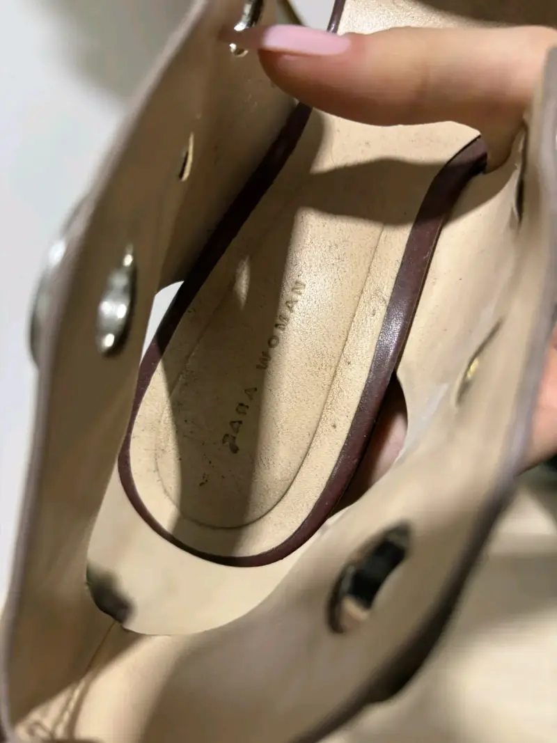 Sandalias de tacón Zara Woman con aros metálicos - 4