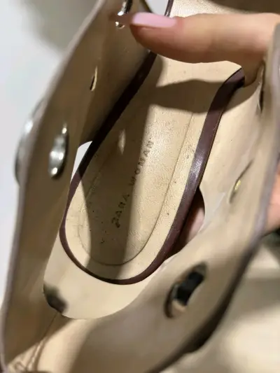 Sandalias de tacón Zara Woman con aros metálicos - miniatura 4