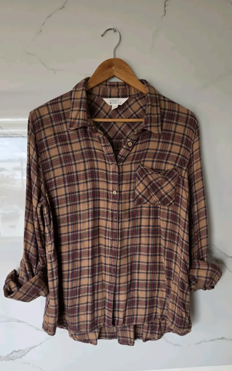 Camisa de franela a cuadros Market & Spruce