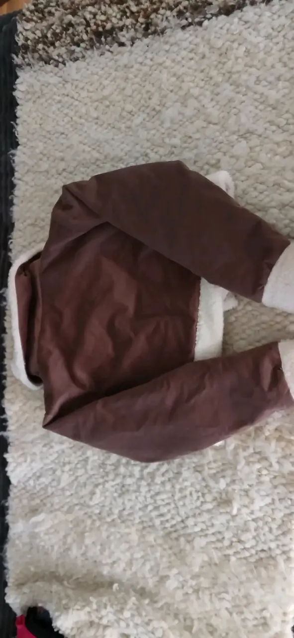 Chaqueta de invierno marrón con forro de lana - 2