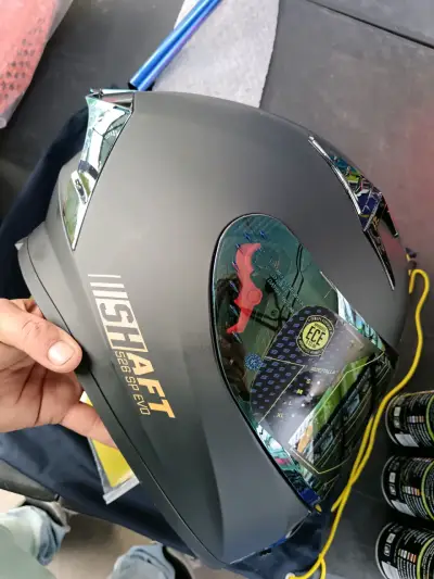 Casco de moto Shaft 526 SP Evo negro - miniatura 1