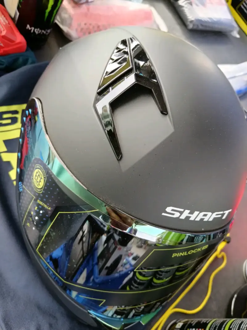 Casco de moto Shaft 526 SP Evo negro - 4