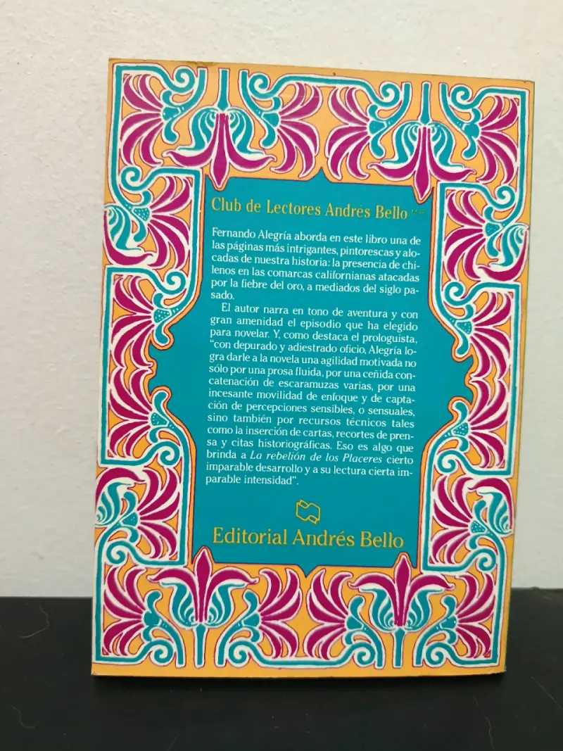 Libro 'La Rebelión de los Placeres' de Fernando Alegría - 2