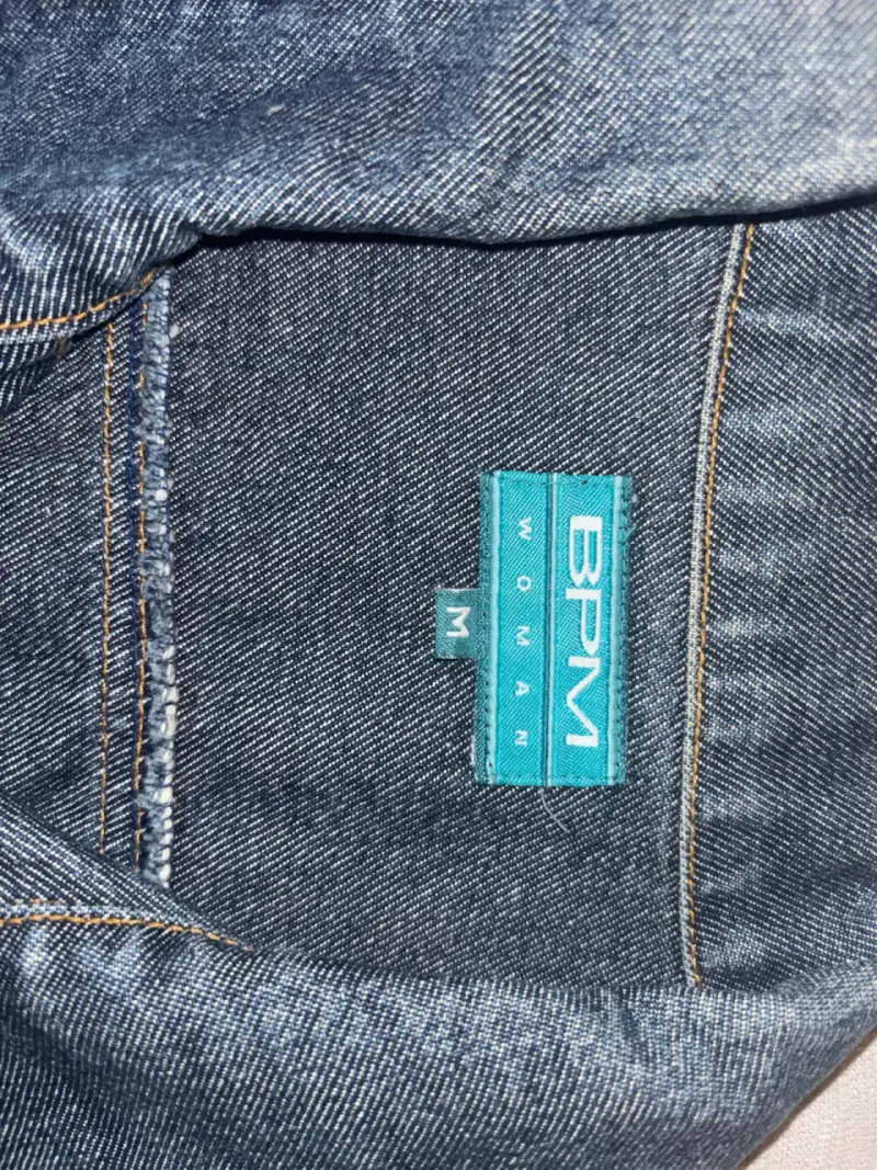 Chaqueta de mezclilla para mujer BMP talla M - 3