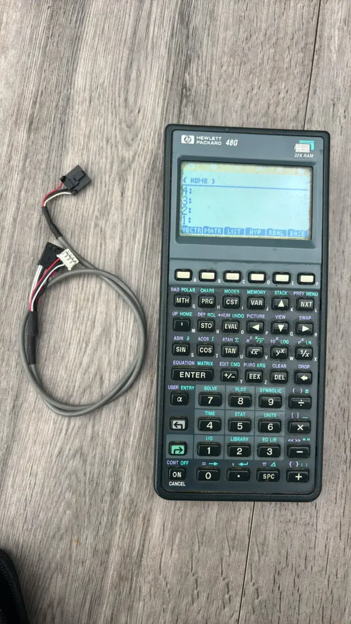 Calculadora gráfica HP 48G con funda y manual - 3