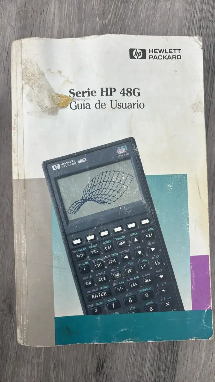 Calculadora gráfica HP 48G con funda y manual - 5