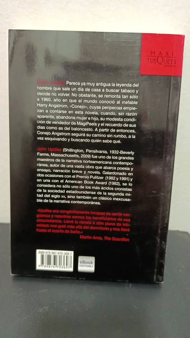 Libro 'Corre, Conejo' de John Updike - 2