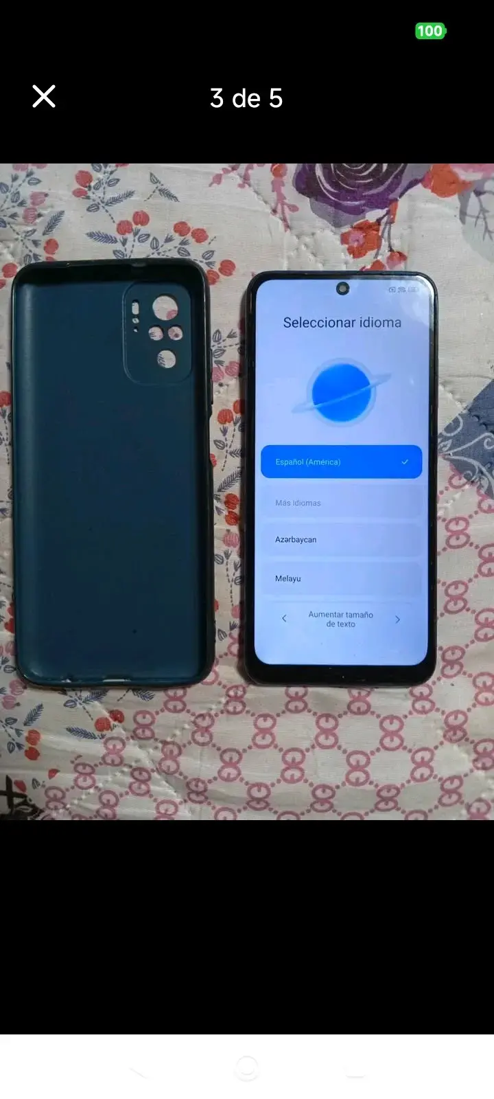 Xiaomi Redmi Note 10 5G con carcasa azul - 2