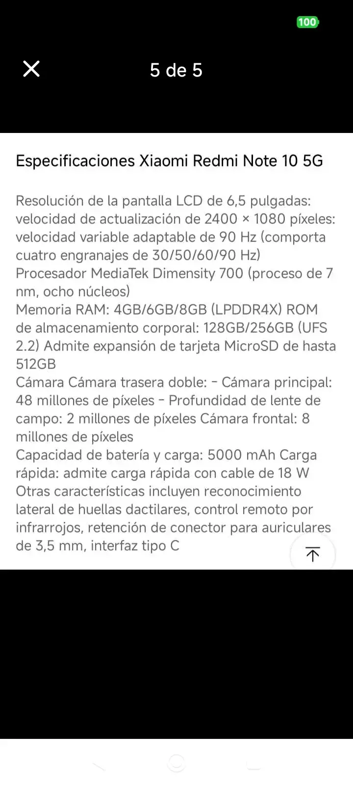 Xiaomi Redmi Note 10 5G con carcasa azul - 4