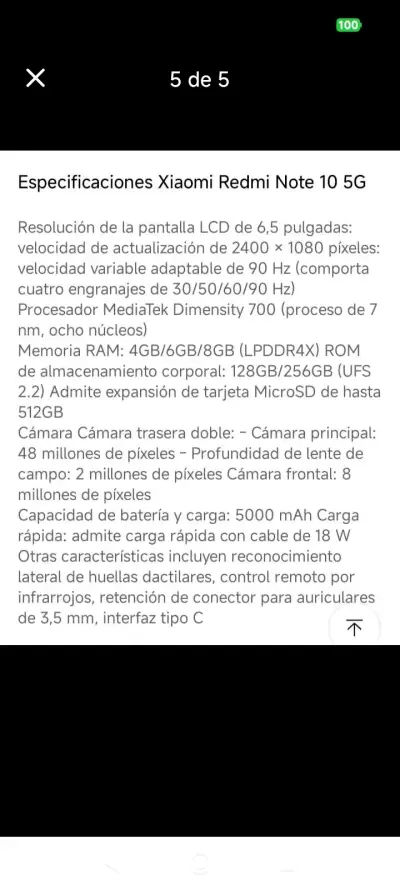 Xiaomi Redmi Note 10 5G con carcasa azul - miniatura 4