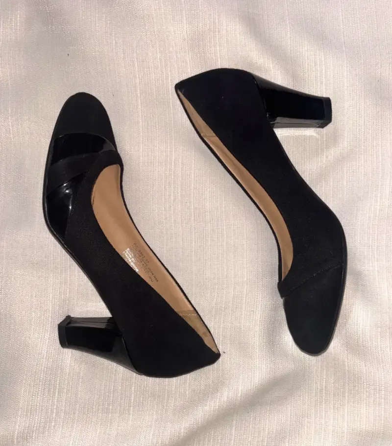 Zapatos de tacón negro elegantes para mujer - 2
