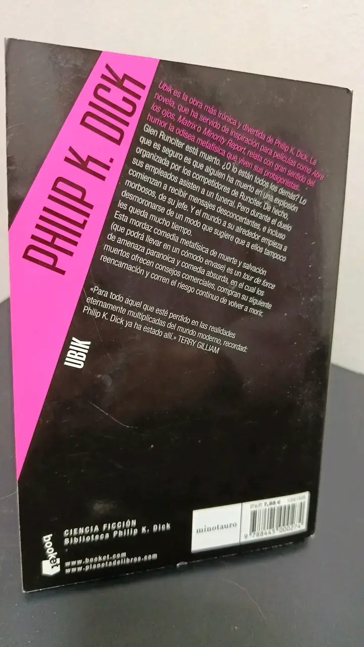 Libro Ubik de Philip K. Dick en español - 2