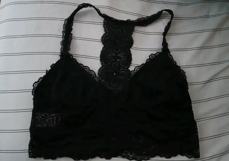 Bralette de encaje negro para mujer - 2