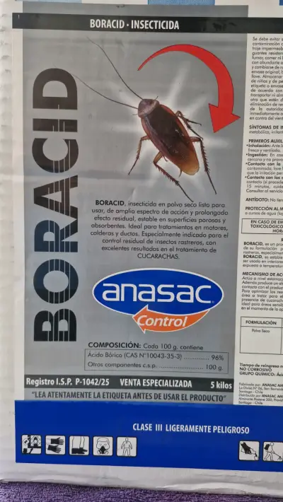 Insecticida en polvo Boracid Anasac 5kg - miniatura 1