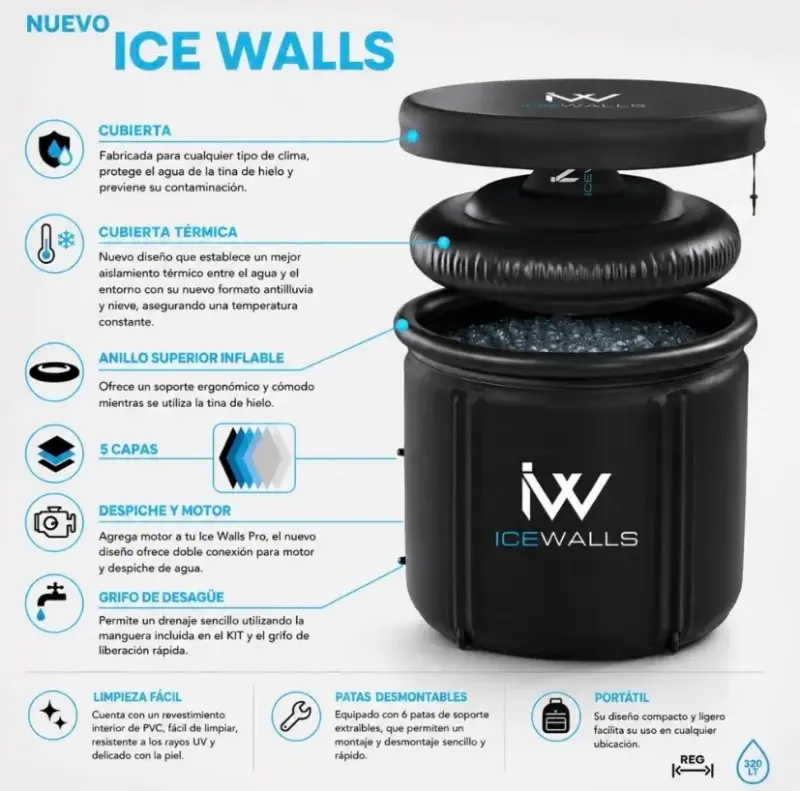 Tina de Hielo Ice Walls Pro 320L - 1