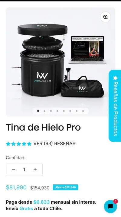 Tina de Hielo Ice Walls Pro 320L - miniatura 3
