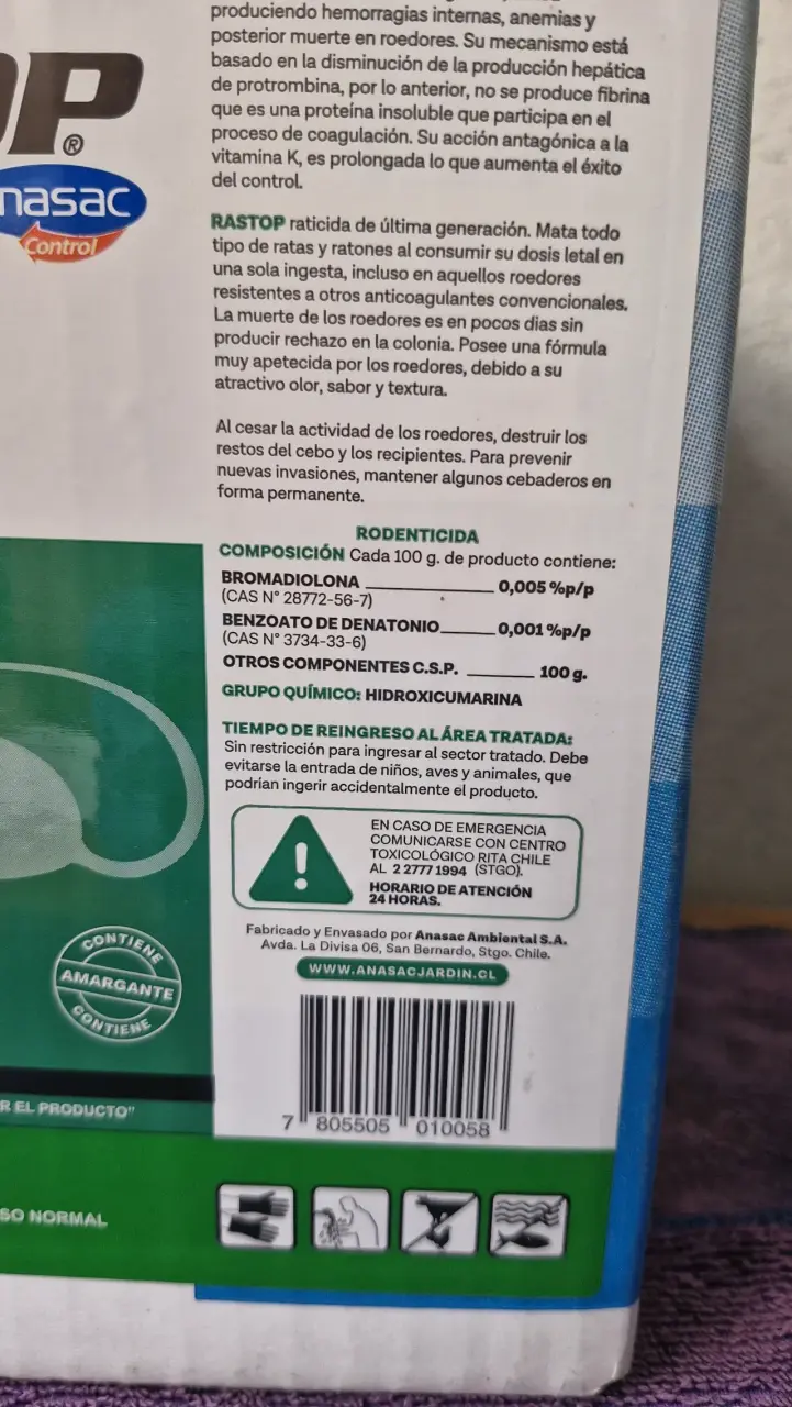 Raticida Rastop Mini Bloque 3 kg para Exteriores - 2