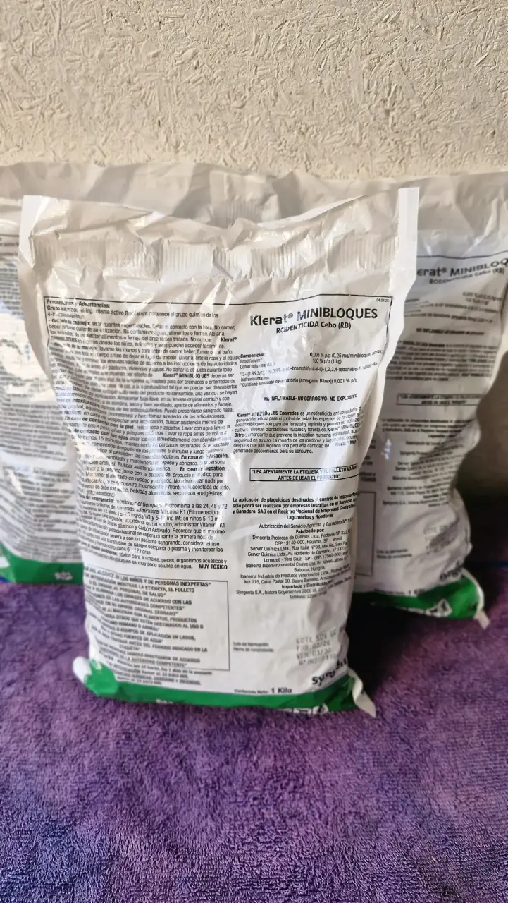 Rodenticida Klerat Minibloques 1 Kg - 1
