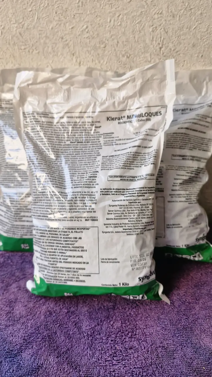 Rodenticida Klerat Minibloques 1 Kg - 3