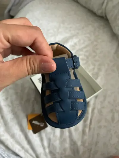 Sandalias de bebé azules Pillin para 3-6 meses - miniatura 2