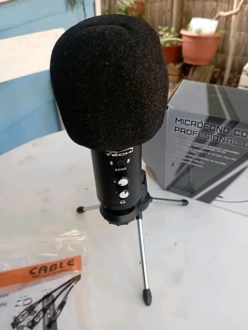 Micrófono condensador USB profesional con soporte - 5