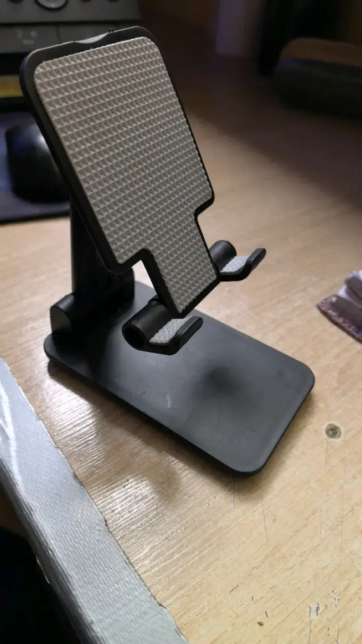 Soporte ajustable para celular negro - 2