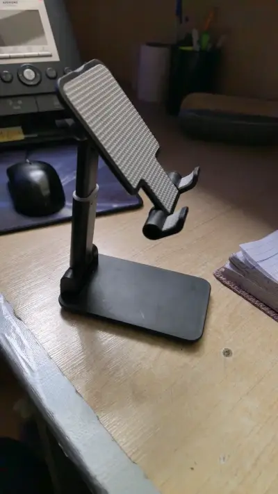 Soporte ajustable para celular negro - miniatura 3