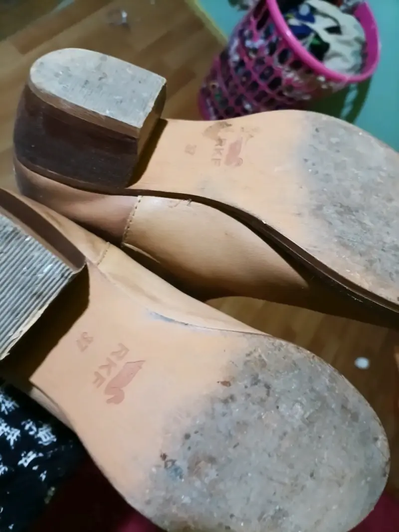Botines de cuero marrón para mujer talla 37 - 1