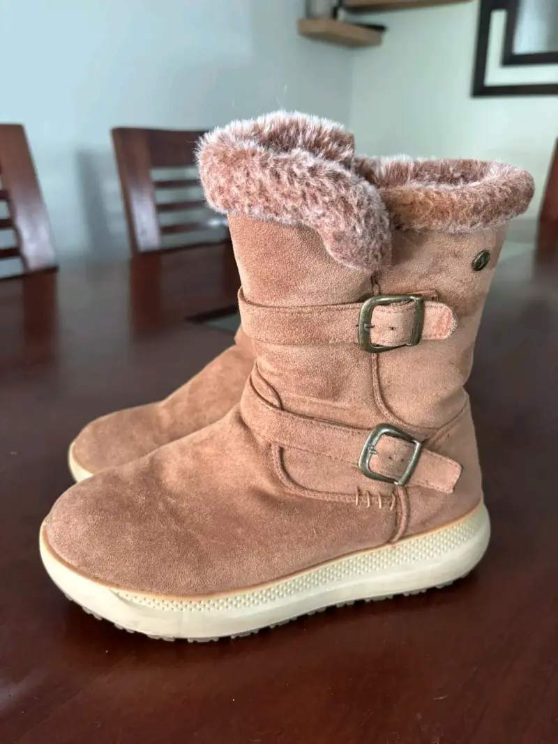 Botas de invierno para mujer con forro de piel sintética - 1