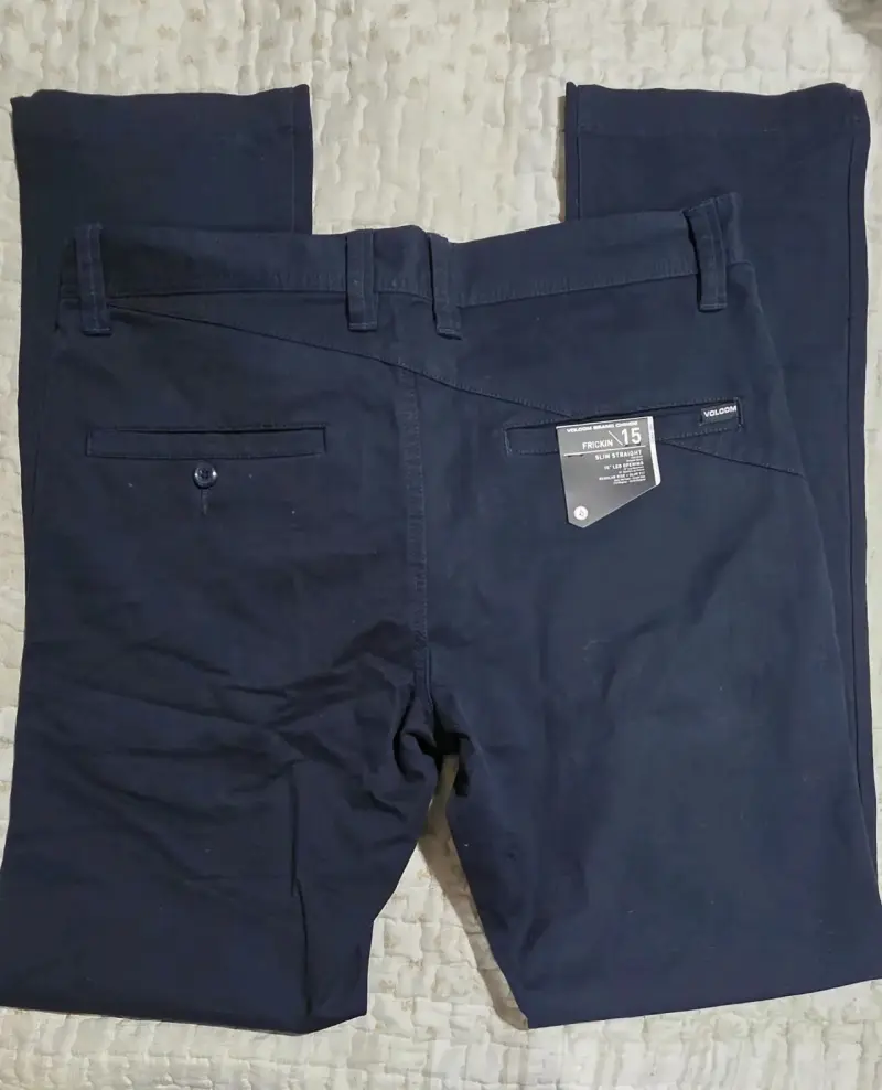 Pantalones azul marino Volcom talla 32 - 2