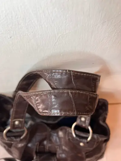 Cartera cuerina cafe - miniatura 2