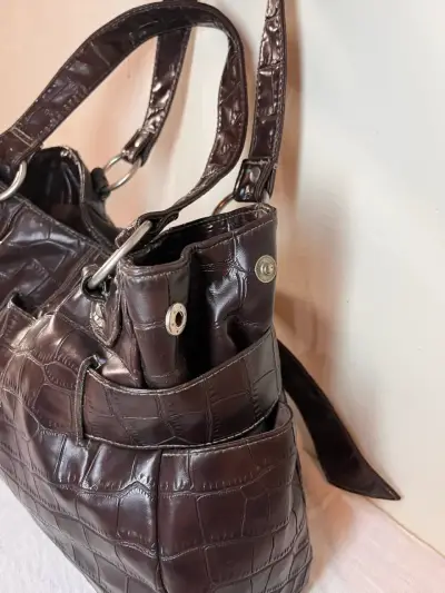Cartera cuerina cafe - miniatura 3