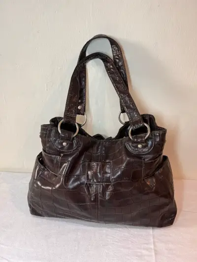 Cartera cuerina cafe - miniatura 5