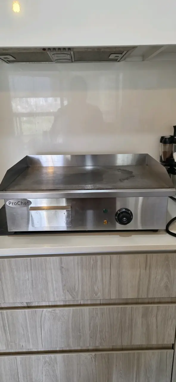 Plancha eléctrica de cocina ProChef de acero inoxidable - 1