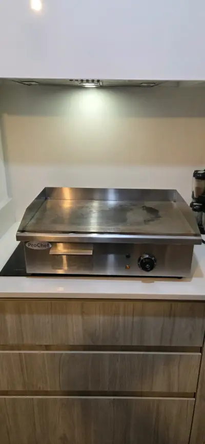 Plancha eléctrica de cocina ProChef de acero inoxidable - miniatura 2