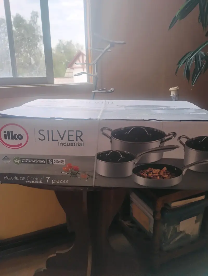 Batería de Cocina Antiadherente 7 Piezas Ilko Silver - 1