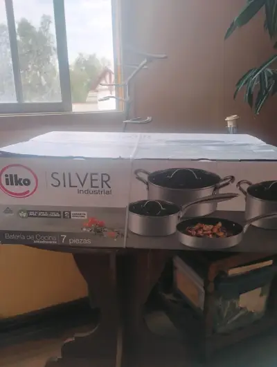 Batería de Cocina Antiadherente 7 Piezas Ilko Silver - miniatura 1