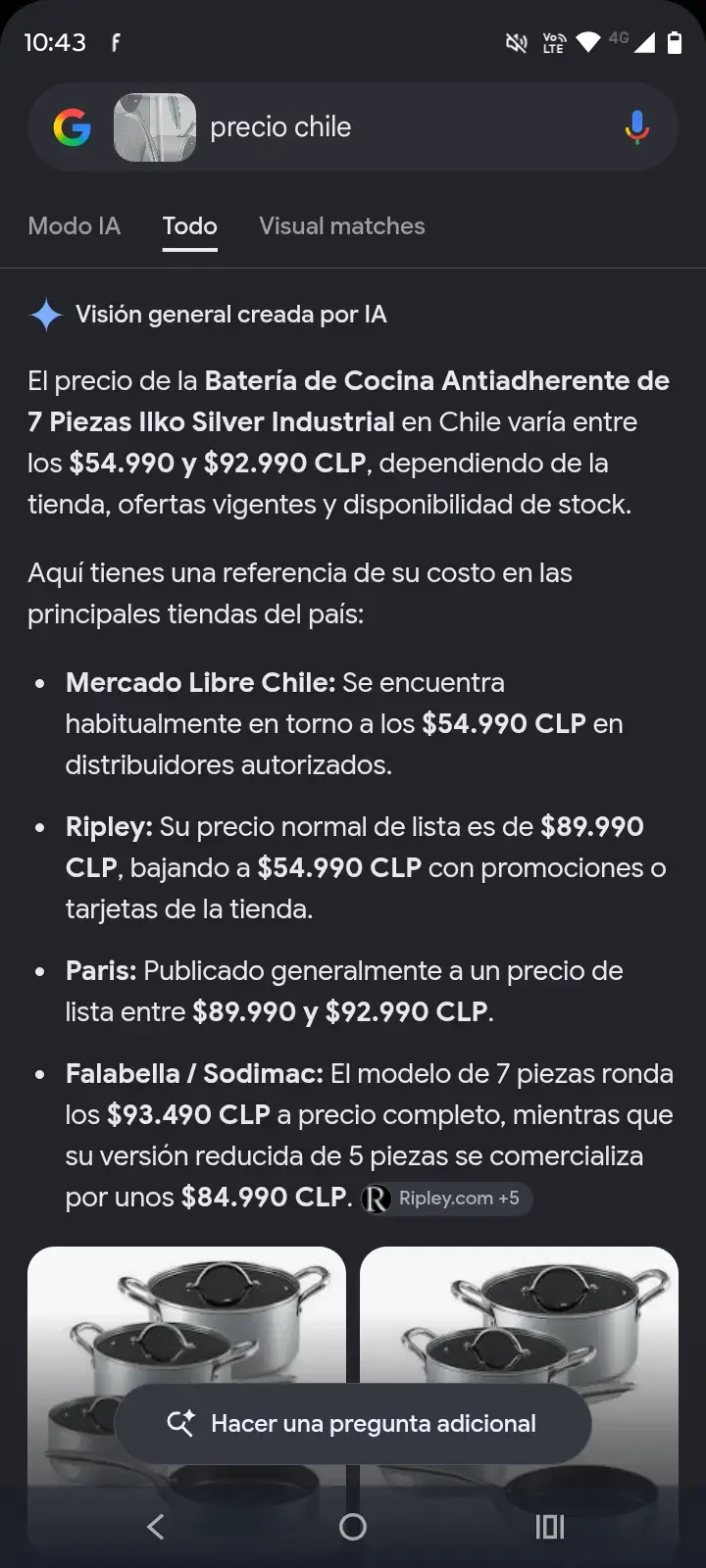 Batería de Cocina Antiadherente 7 Piezas Ilko Silver - 3