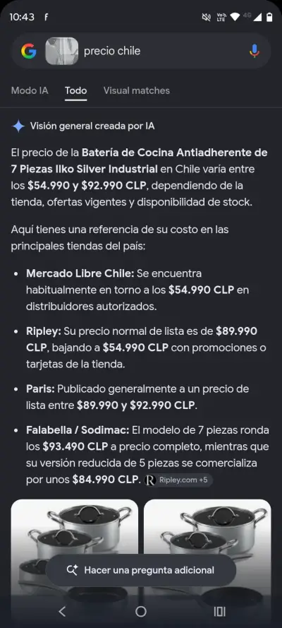 Batería de Cocina Antiadherente 7 Piezas Ilko Silver - miniatura 3
