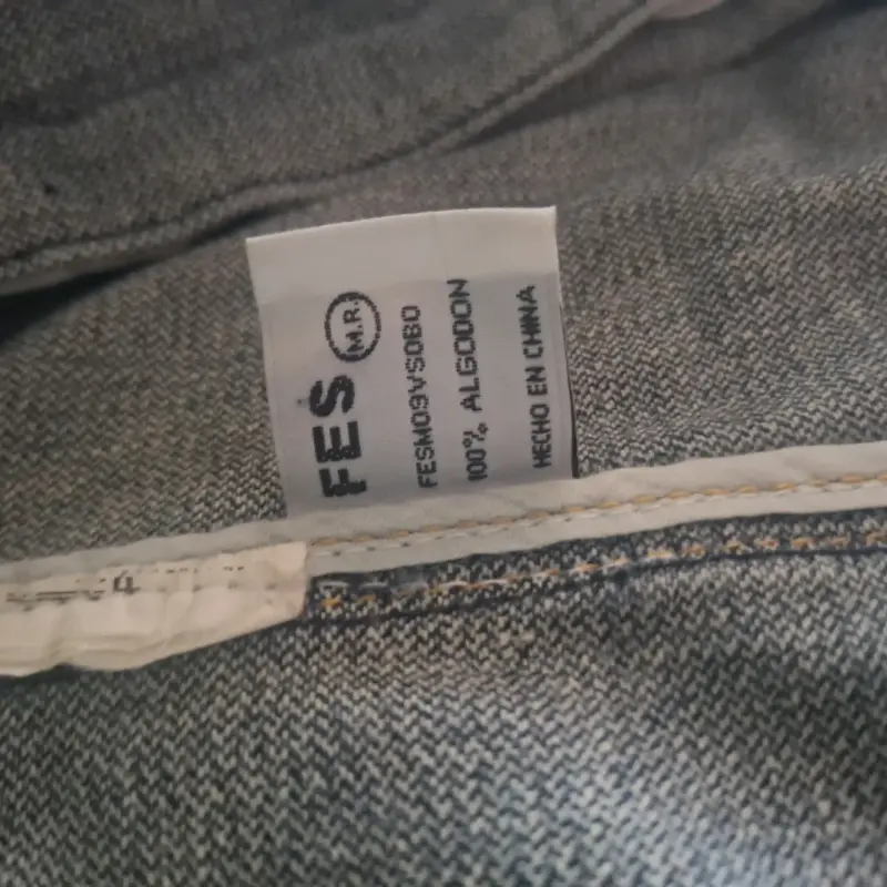 Chaqueta de mezclilla azul para mujer FES - 3