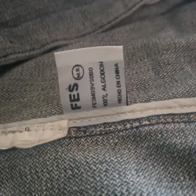 Chaqueta de mezclilla azul para mujer FES - miniatura 3