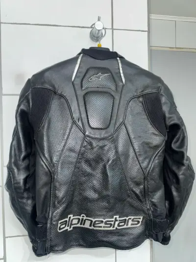 Chaqueta de cuero Alpinestars para motociclista - miniatura 2
