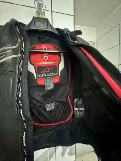 Chaqueta de cuero Alpinestars para motociclista - miniatura 5