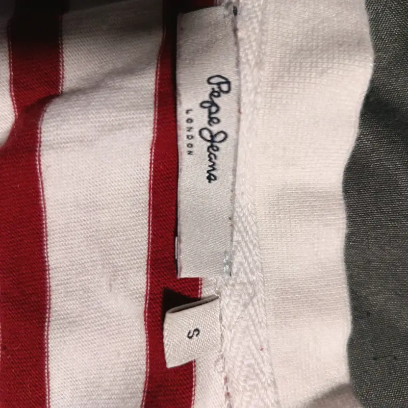 Polera a rayas Pepe Jeans roja y blanca - 2